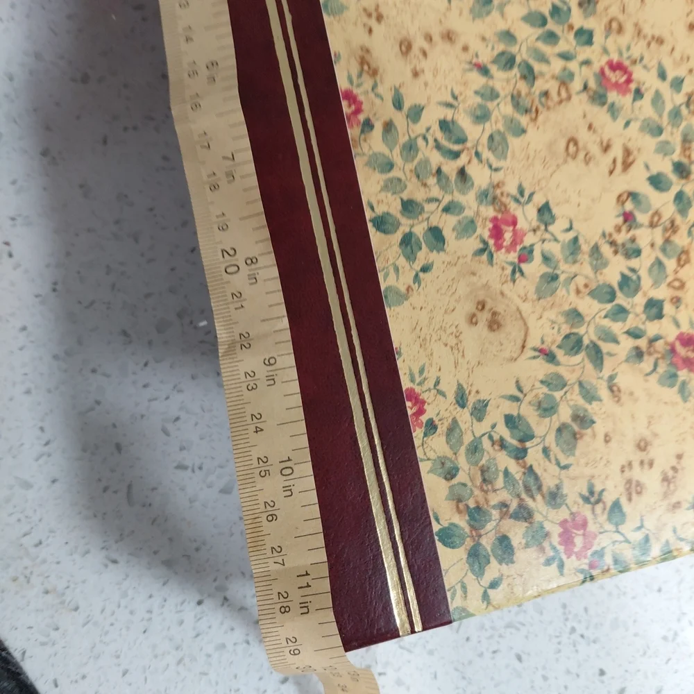 Floral Patterned Home Office Binder